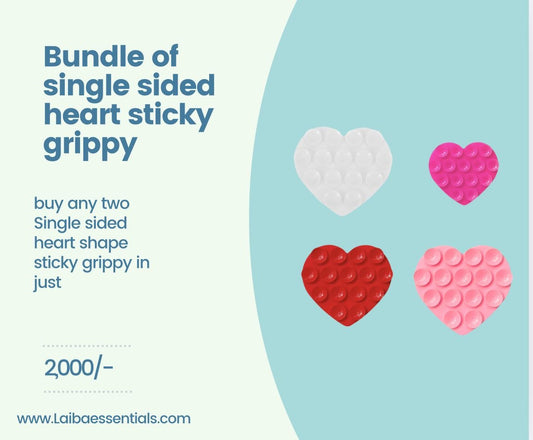 2 Single sided heart stick grippy bundle 4