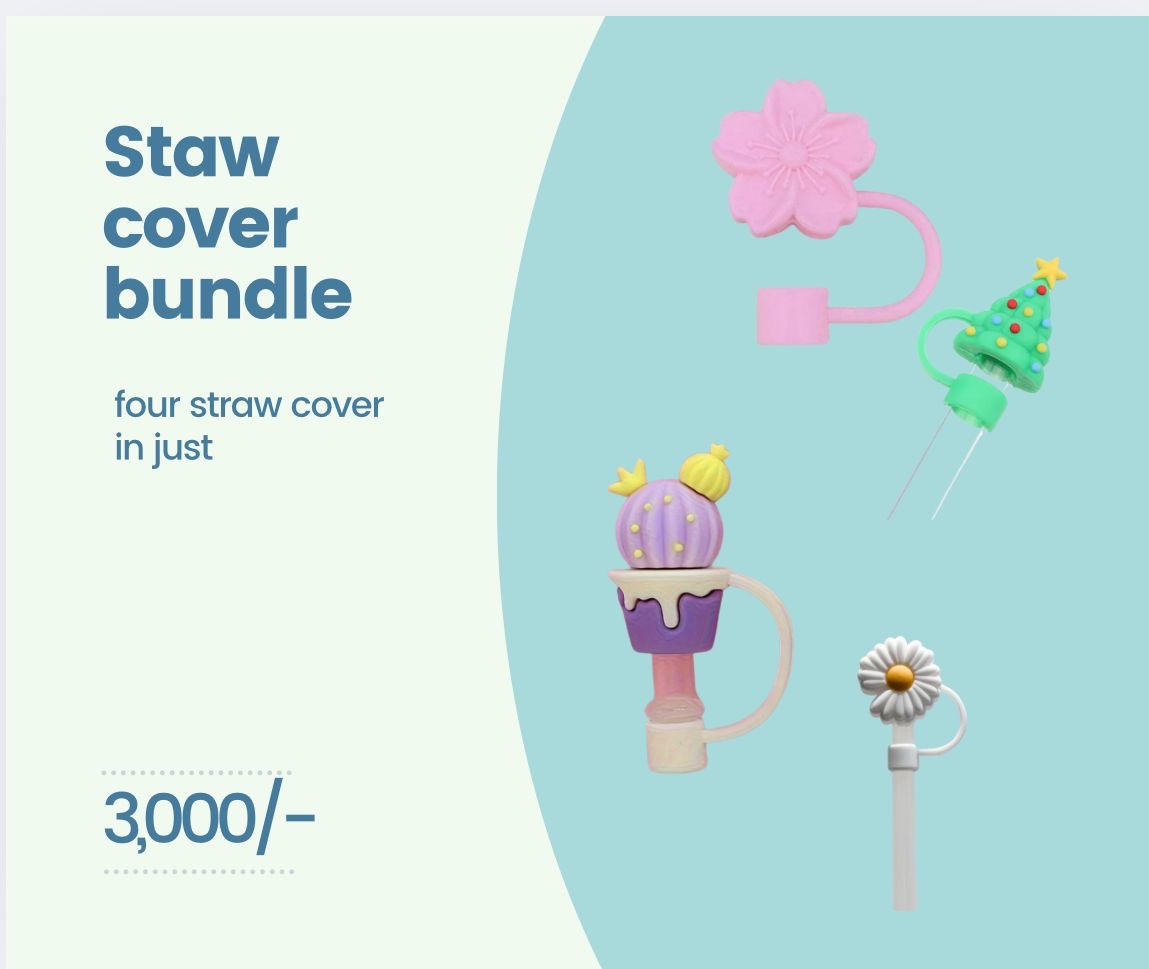 4 straw covers bundle 2