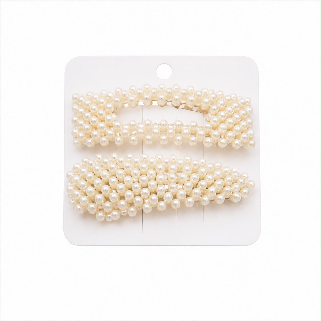 2pc pearl hair clips set