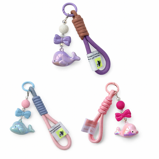 Dolphin bag charm keychain