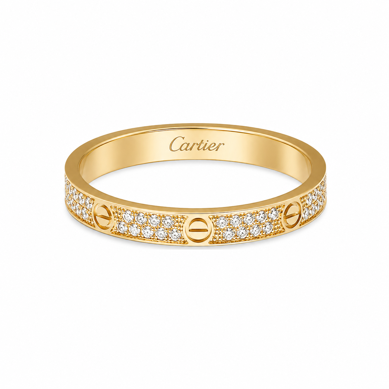 Cartier- LOVe RING, MINI MODEL, PAVED