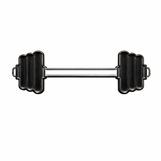 Gym Dumbbell Metal Phone Sticker