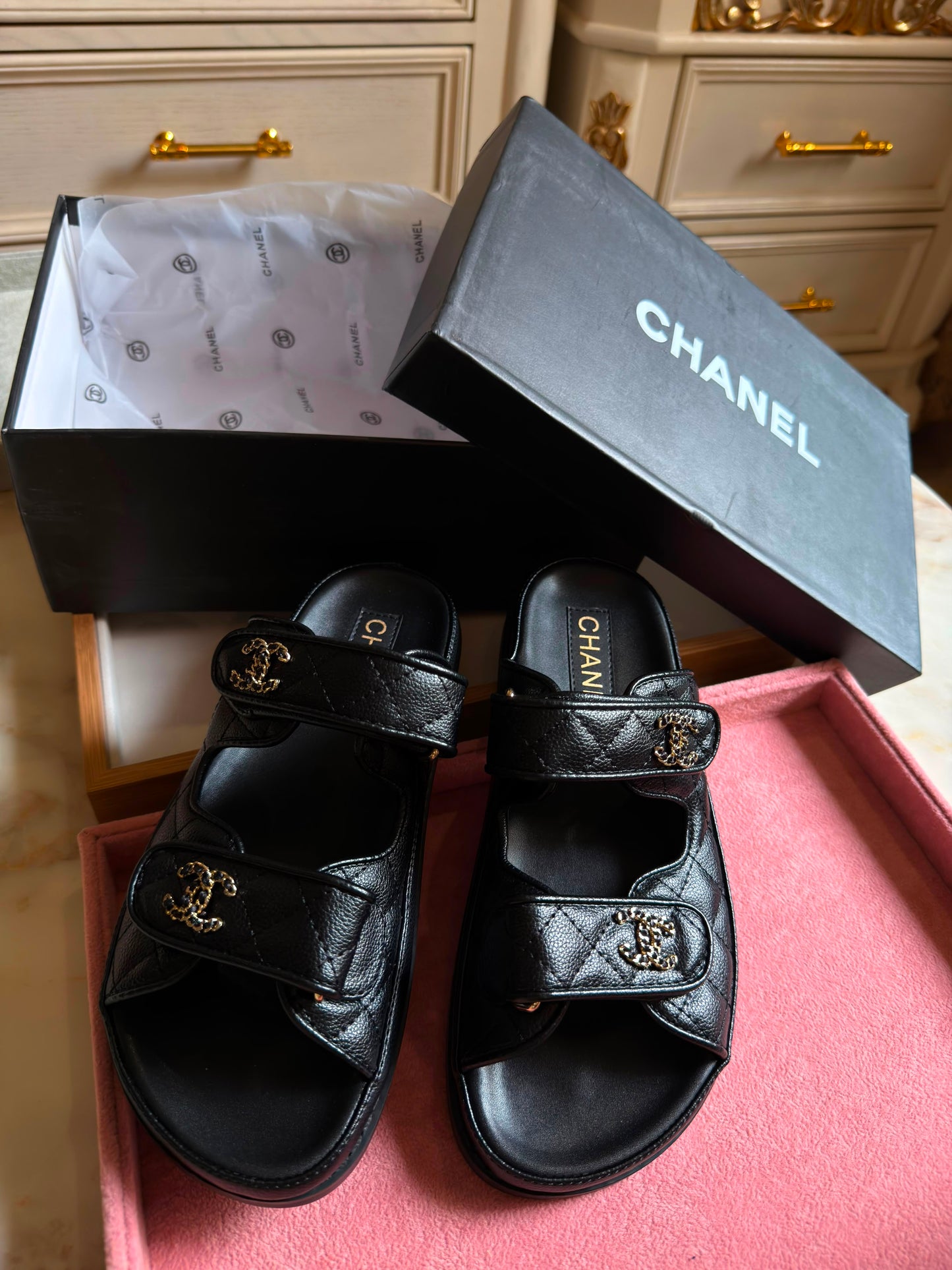 Chanel black Sandals