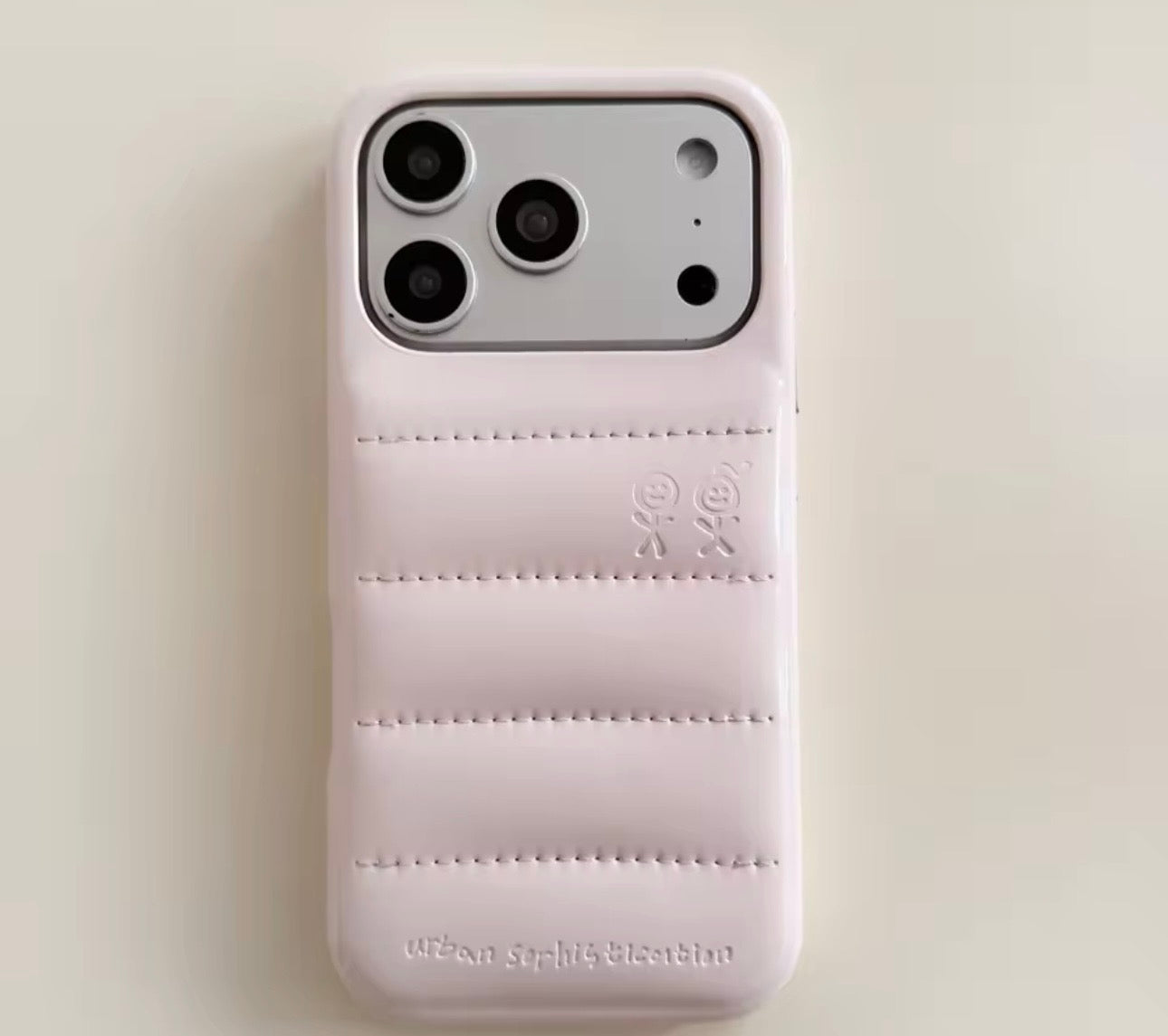 The Puffer Case Light Pink Urban sophistication (15-20 Days Delivery Time)