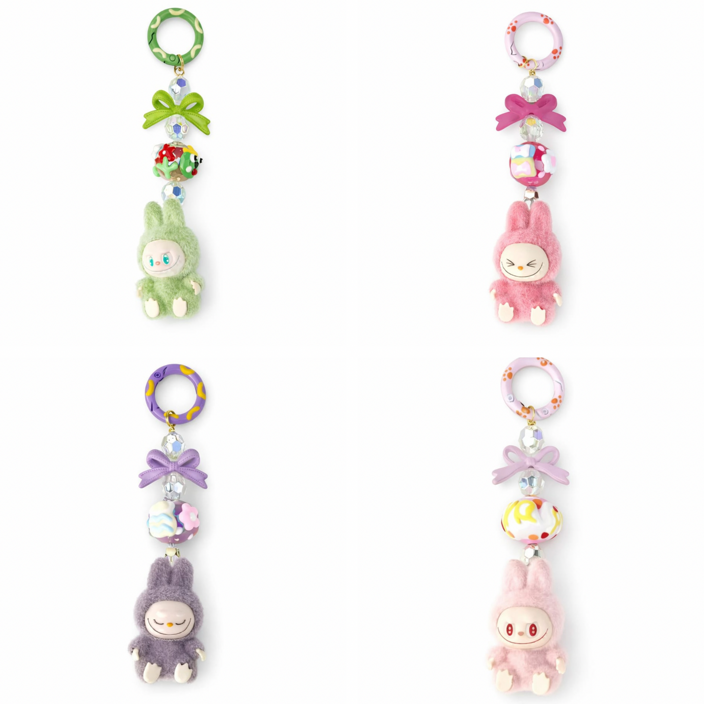 Labubu keychain charm
