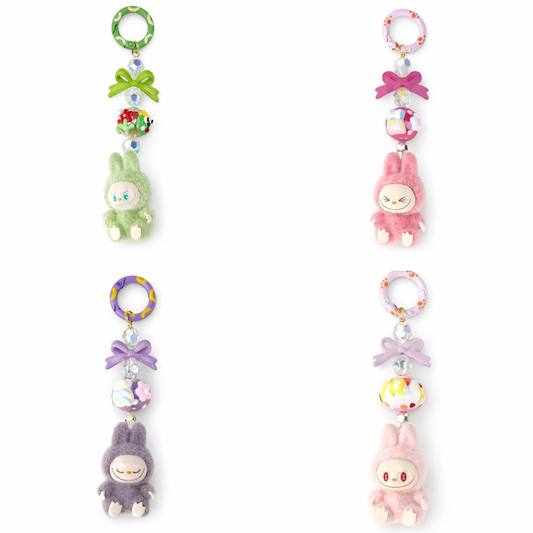 Labubu keychain charm
