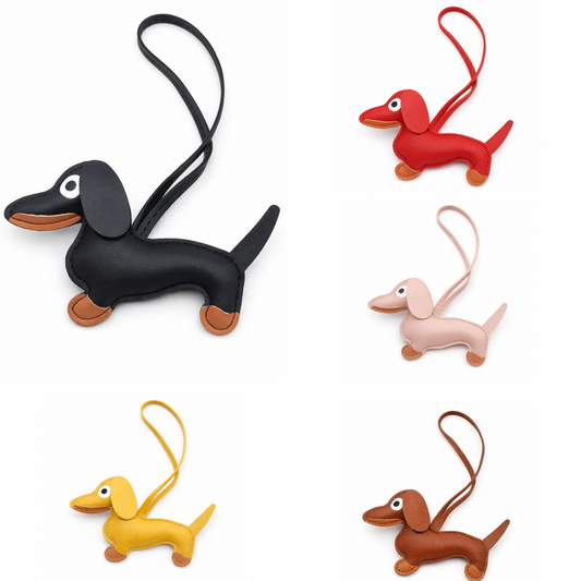 Dog bag charm keychain