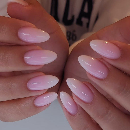 Natural blush pink nails N27