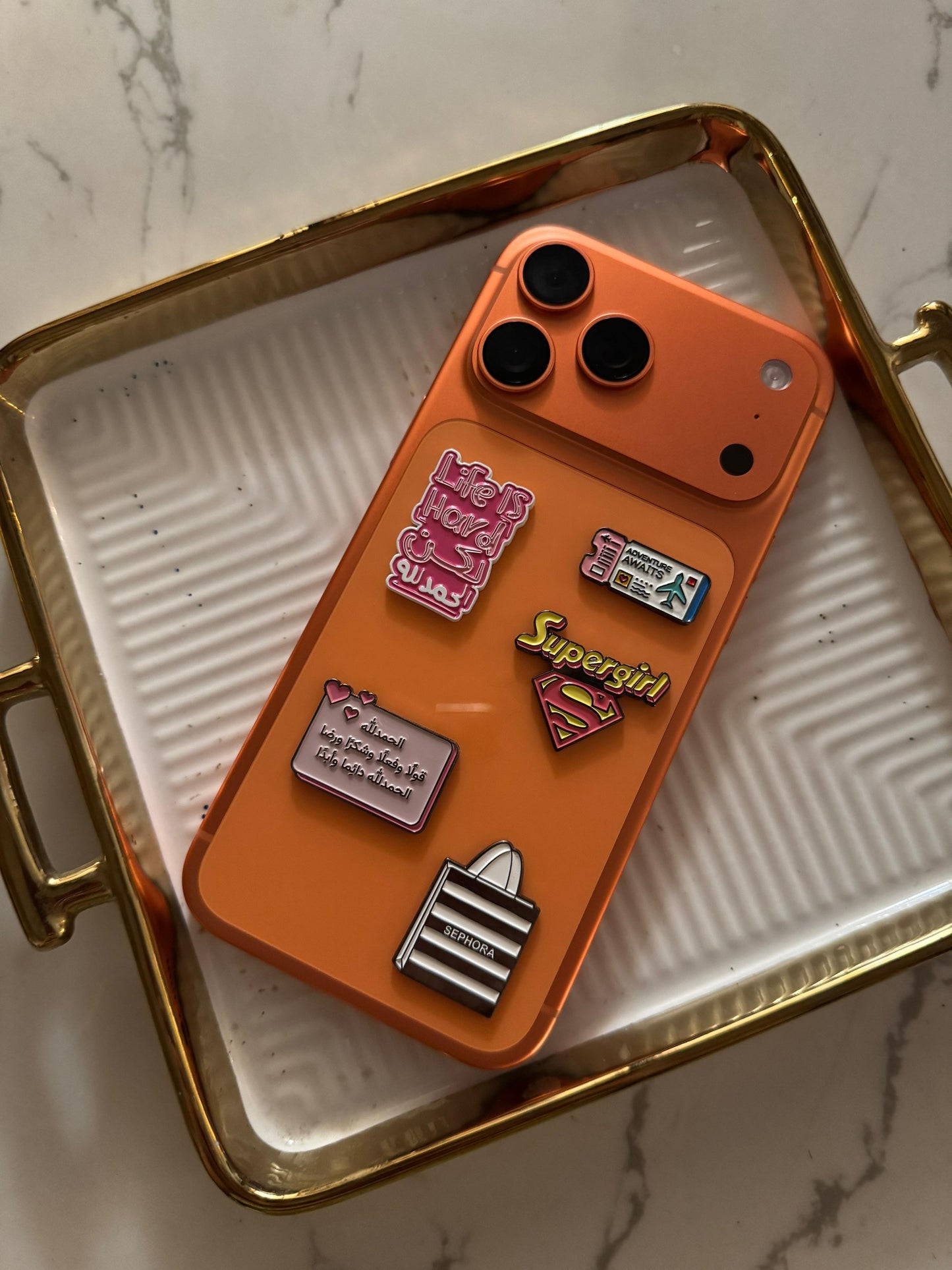 (Phone sticker charm pack of 5 bundle 6