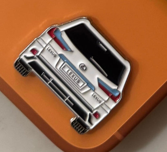 White Lexus Car Metal Phone Sticker