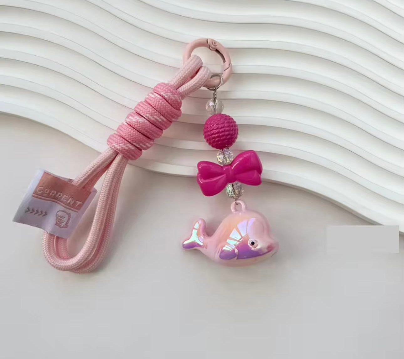 Dolphin bag charm keychain
