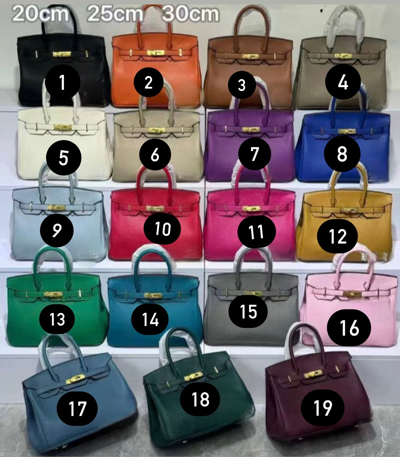 Birkin bag delivery time (15-20 days) 20cm (golden locking)