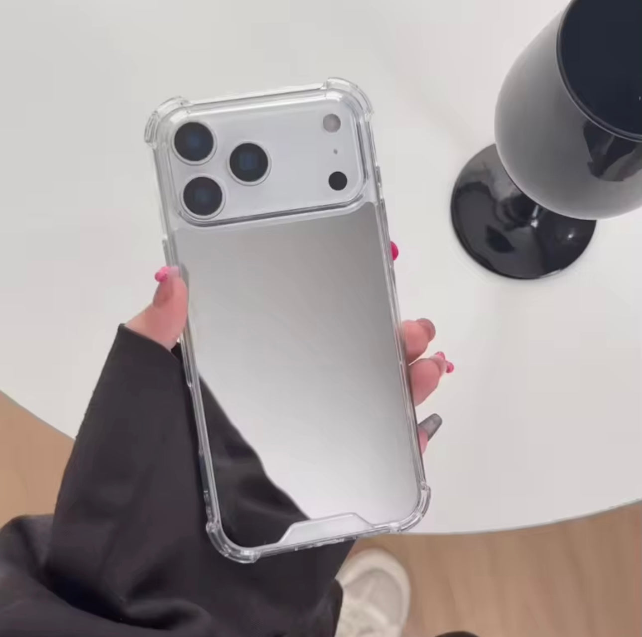 iPhone 17 Pro Max Air Protective Mirror Make up Phone Case