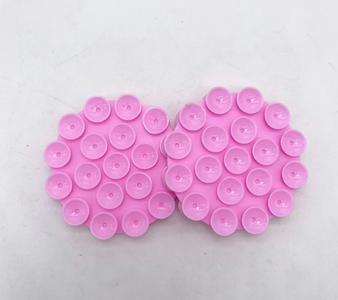Pink Double sided round sticky grippy