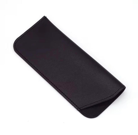 Black leather case for glasses