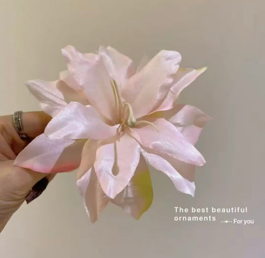 Pink Orchid hair clip