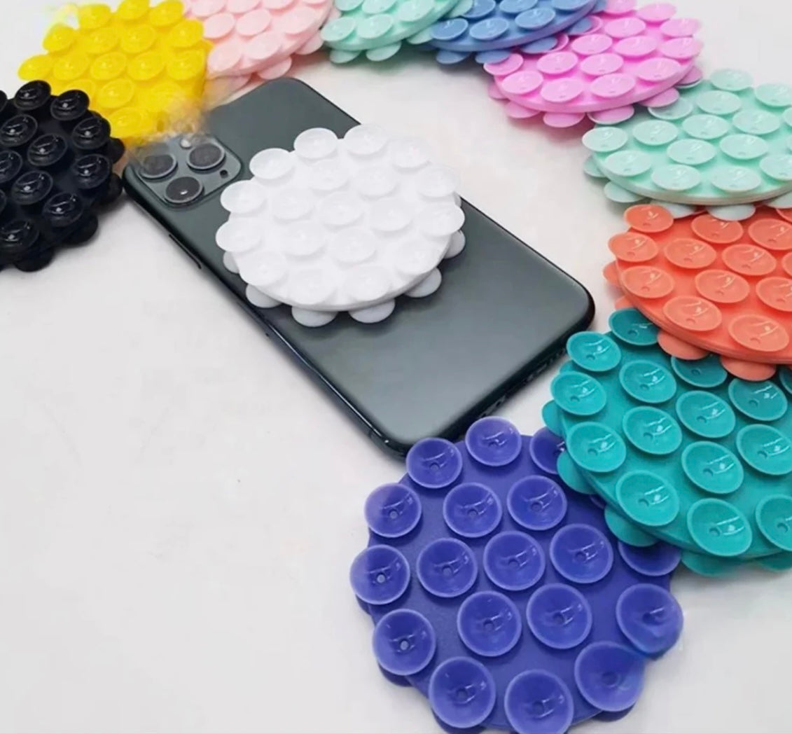 Black Double sided round sticky grippy