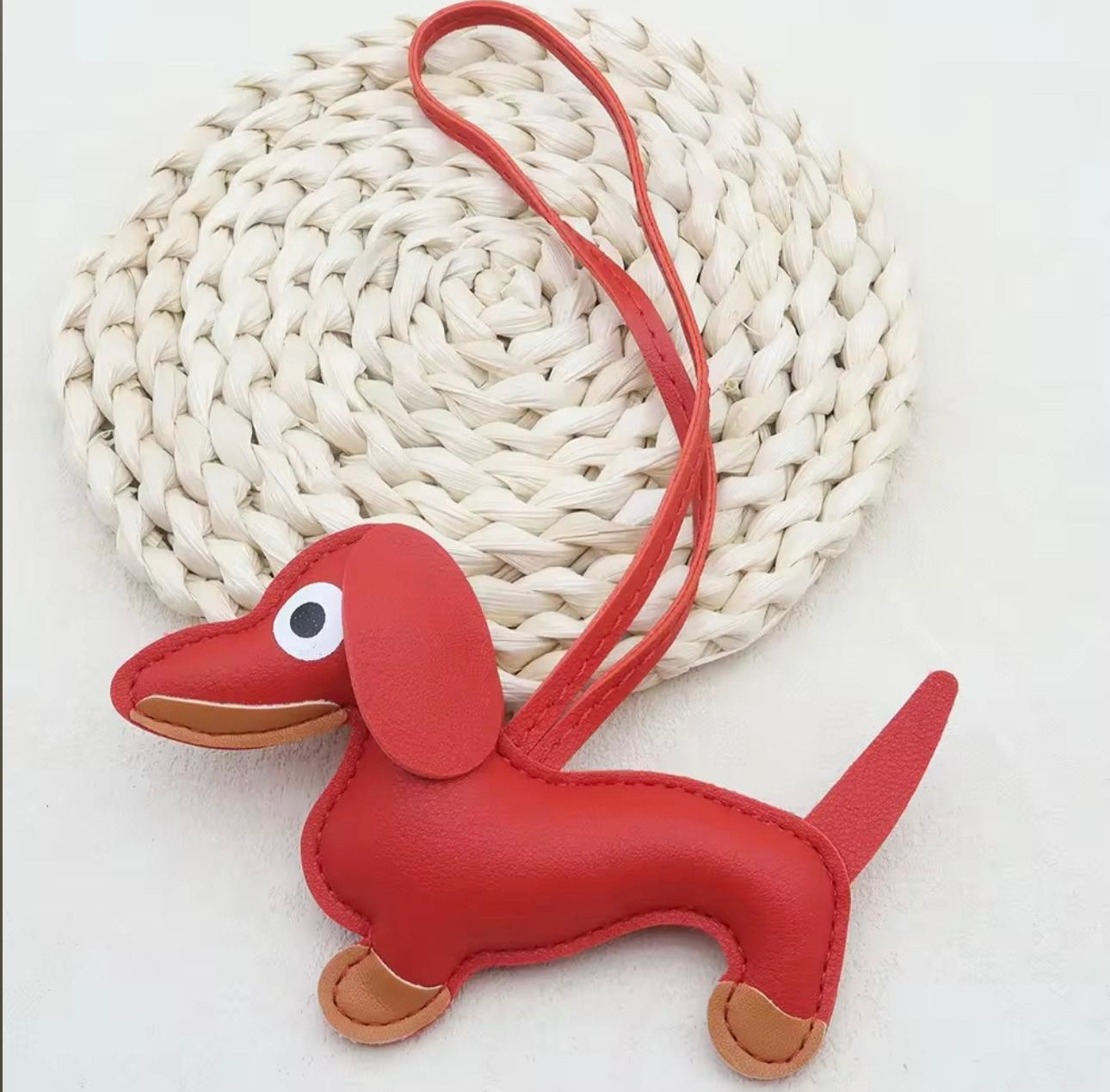 Dog bag charm keychain