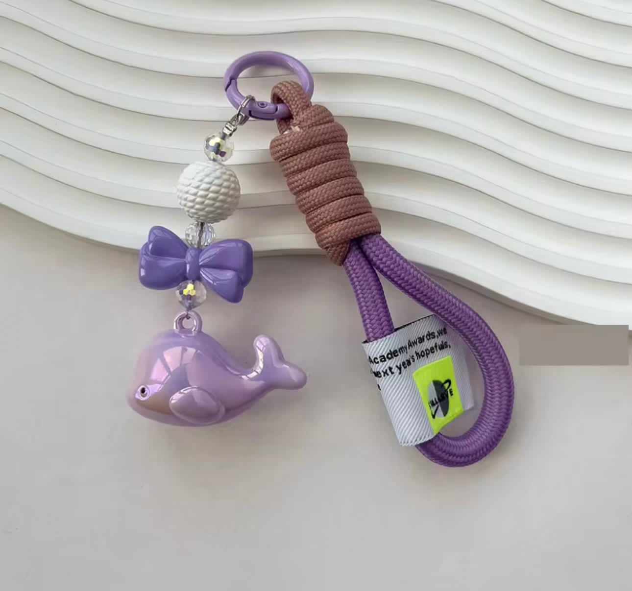 Dolphin bag charm keychain
