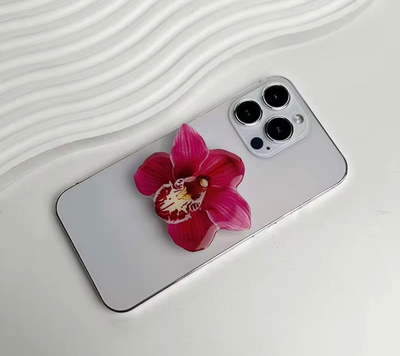 Crimson Kiss Orchid Grip Pop socket
