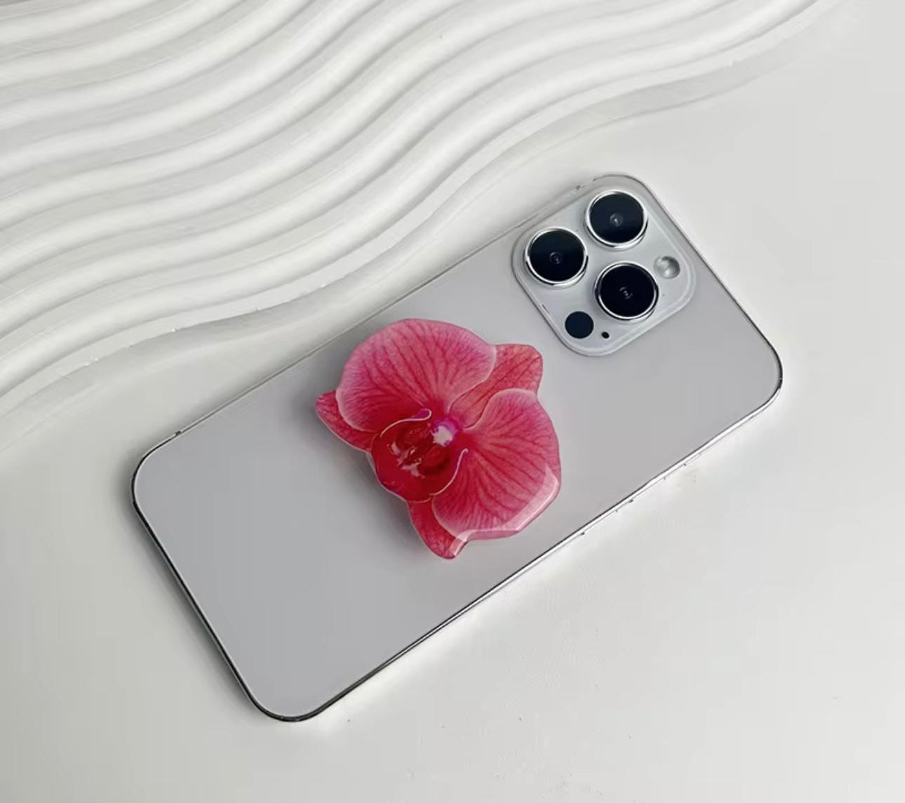 Crimson Orchid Orchid Grip Pop socket