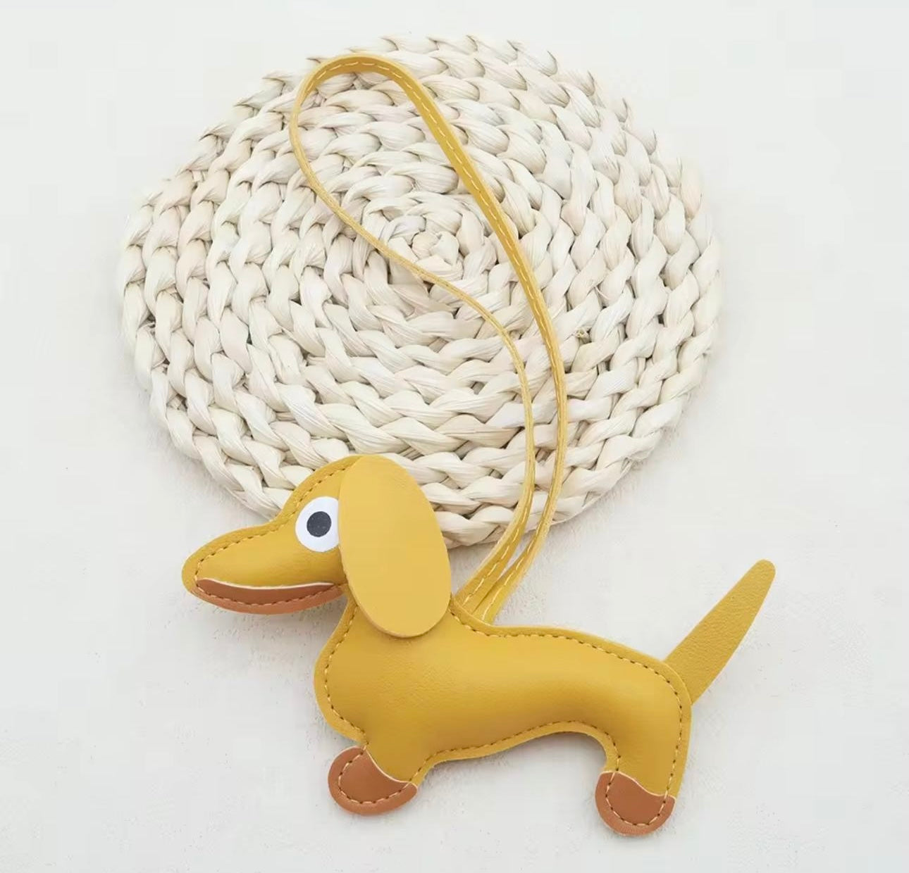 Dog bag charm keychain