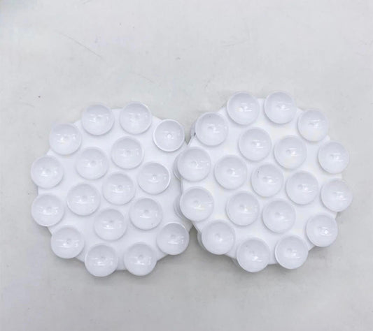 White  Double sided round sticky grippy