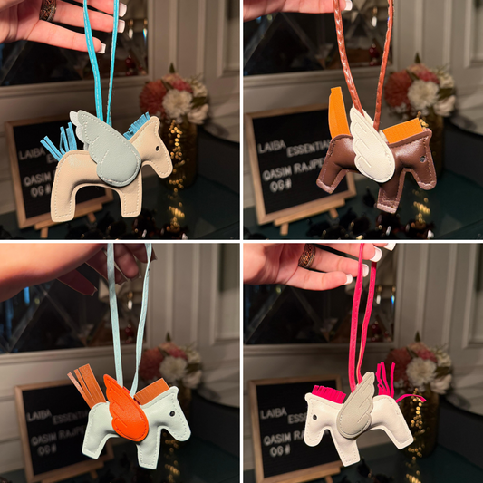 Horse-shaped winged bag charms (IMMEDIATE DELIVERY AVAILABLE)
