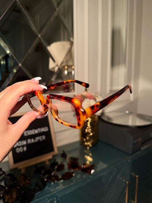 Leopard Transparent Miu Miu Square Glasses (IMMEDIATE DELIVERY AVAILABLE)