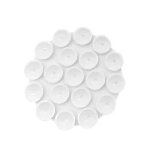 White Round Single sided Sticky grippy