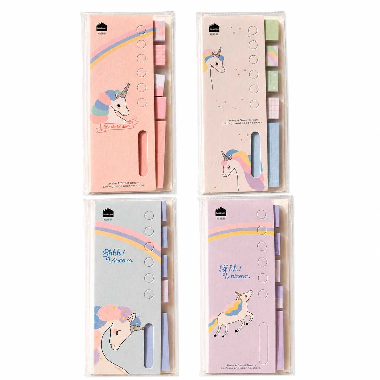 Unicorn sticky notes