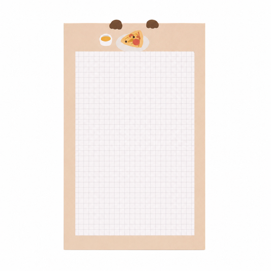 Bear Grid Memo Pad
