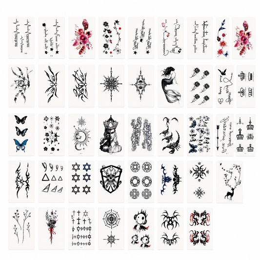 Waterproof Temporary Tattoo Set