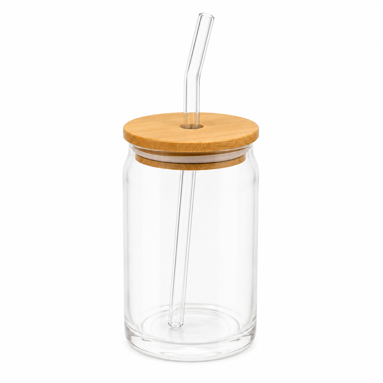 Reusable Glass Sipper With Straw