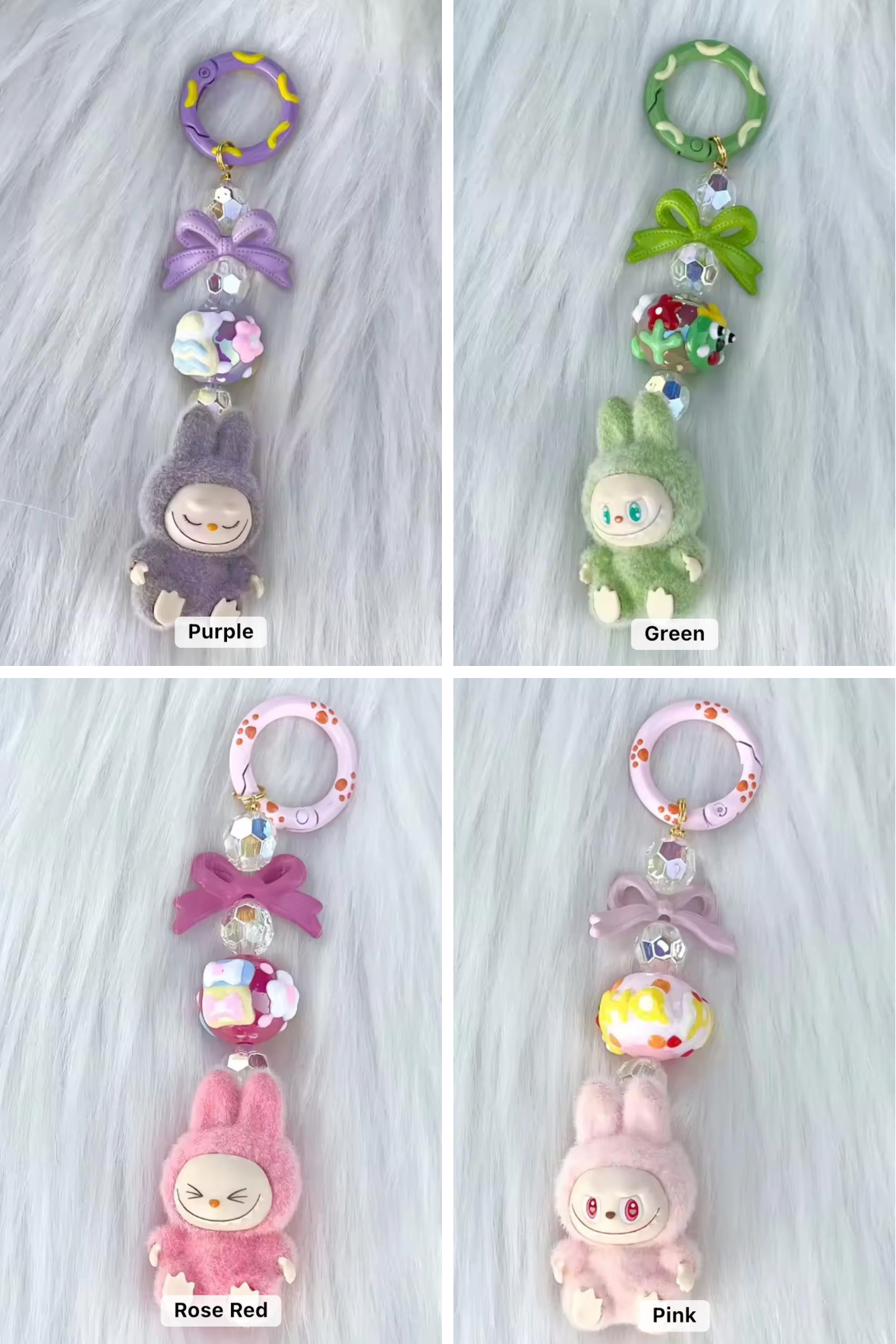 Labubu keychain charm (immediate delivery )