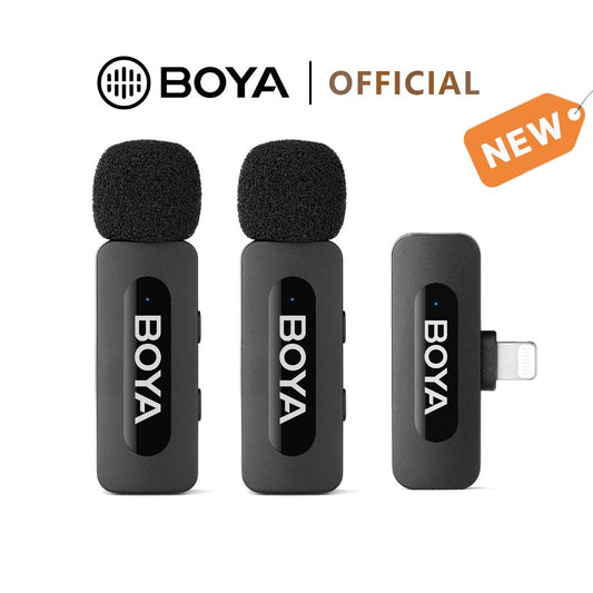 Dual boya BY-V20 wireless microphone Mic system