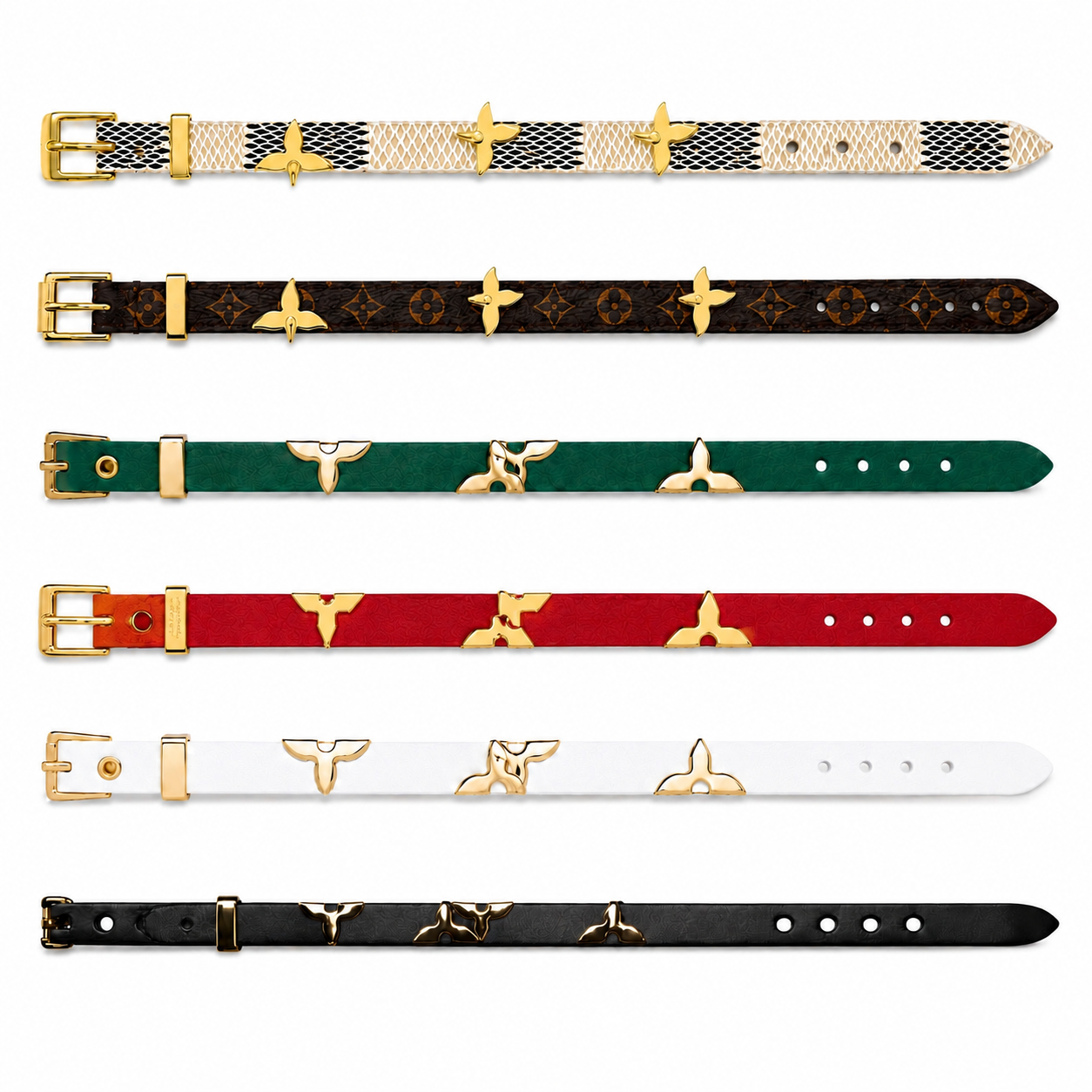Louis Vuitton Monogram Leather Bracelet