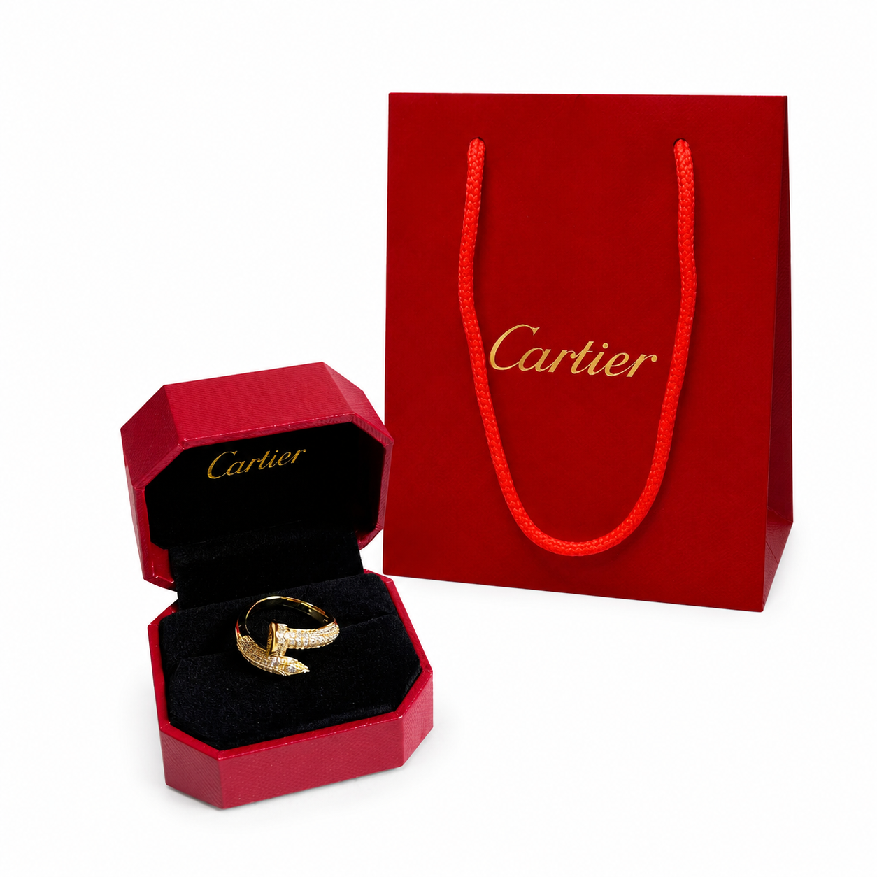 Cartier Studded Nail Ring