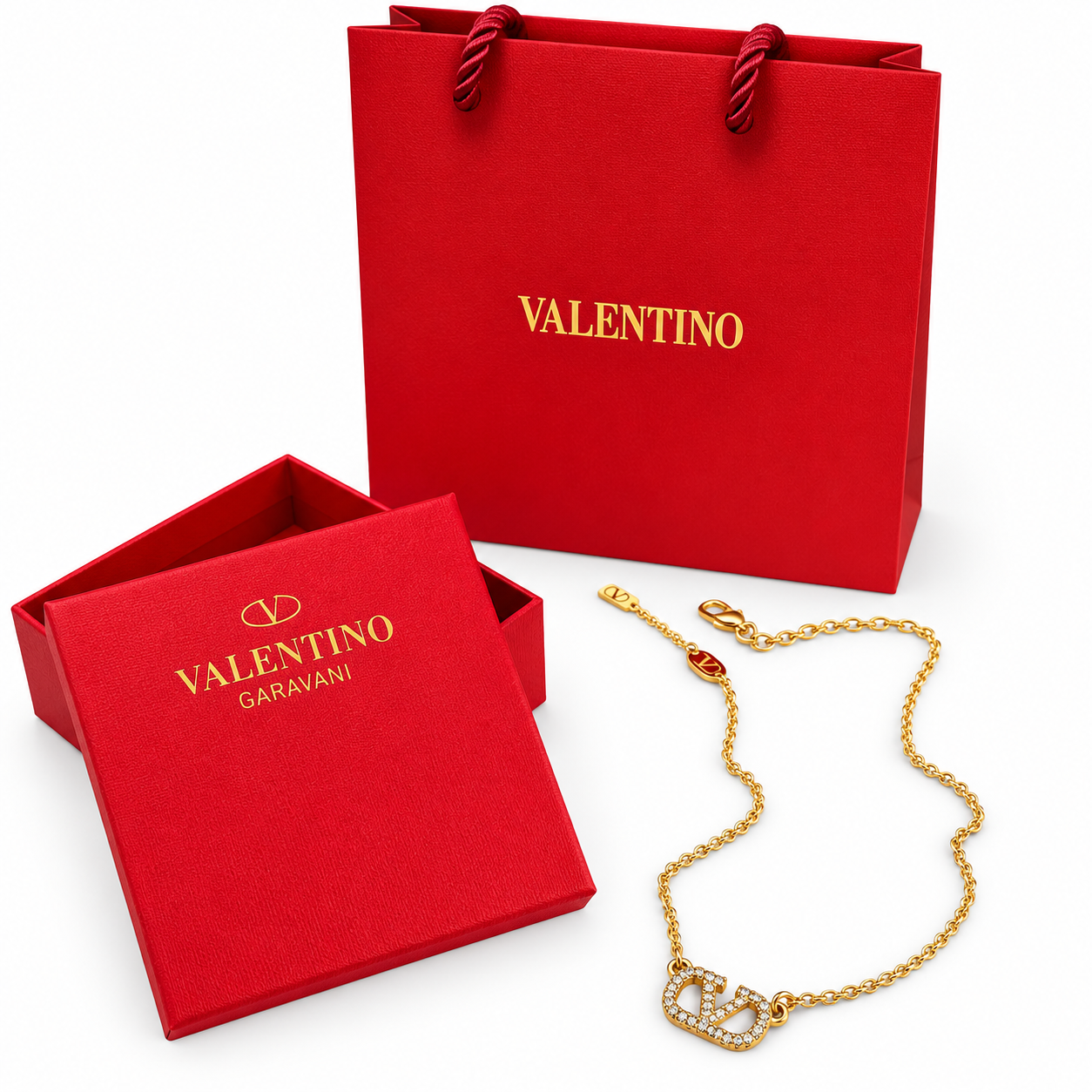 Valentino Garavani VLogo Necklace