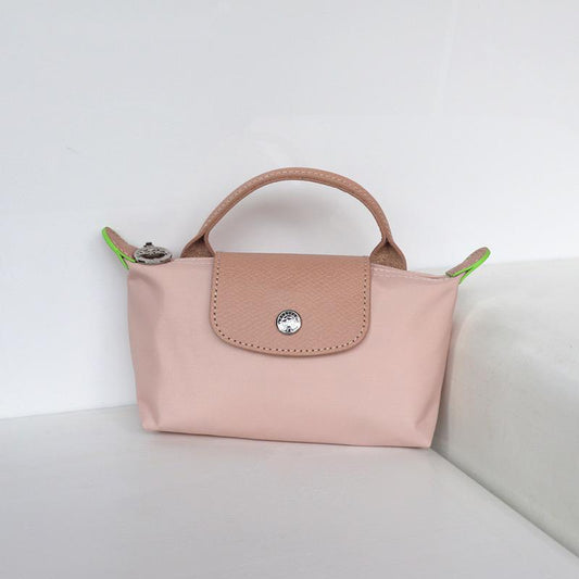 Light pink with beige flap Mini champ bags with long straps (INSTOCK)