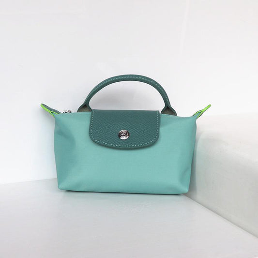 Turquoise with teal flap Mini champ bags with long straps (INSTOCK)