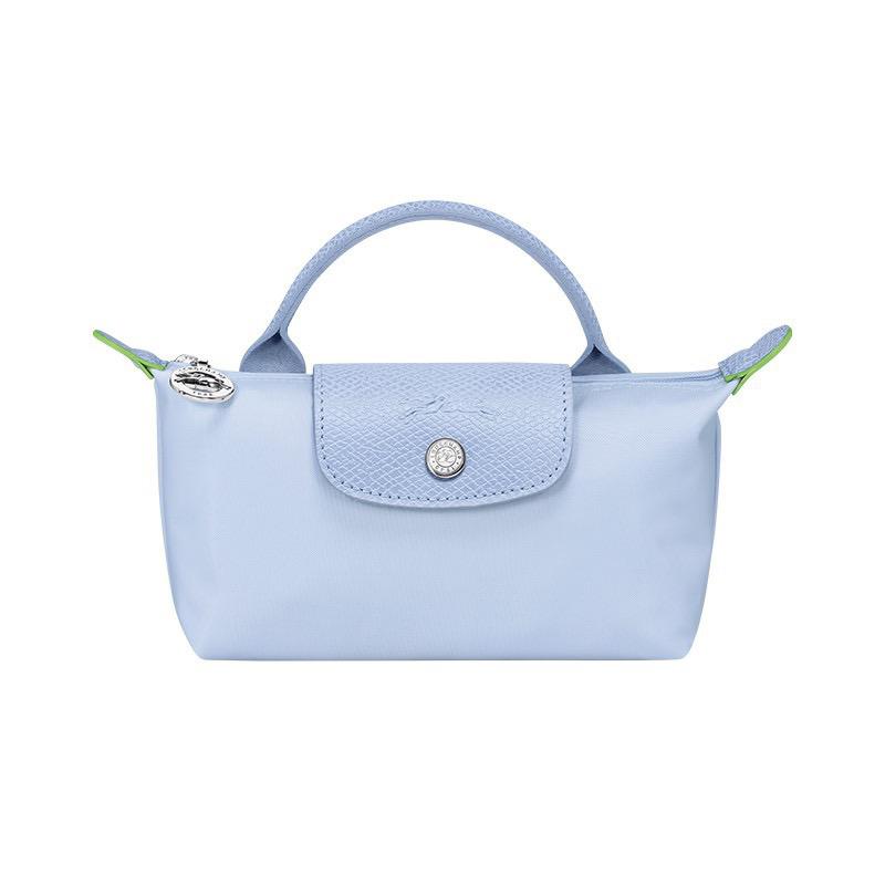 Baby blue with light blue flap Mini champ bags with long straps (INSTOCK)