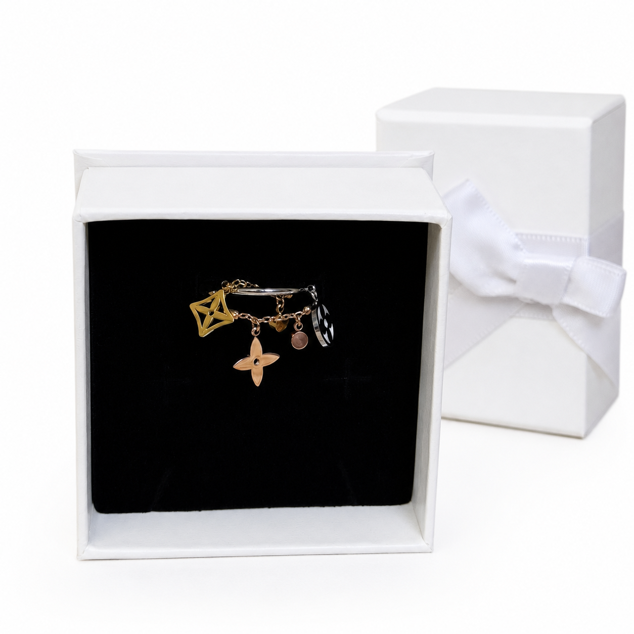 Louis Vuitton layered Ring (With box & Proper Packaging)