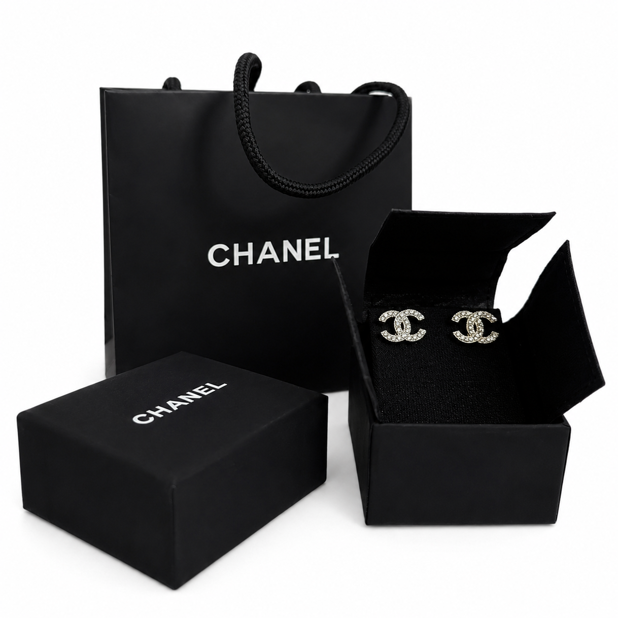Chanel Studs (with box & proper packaging)