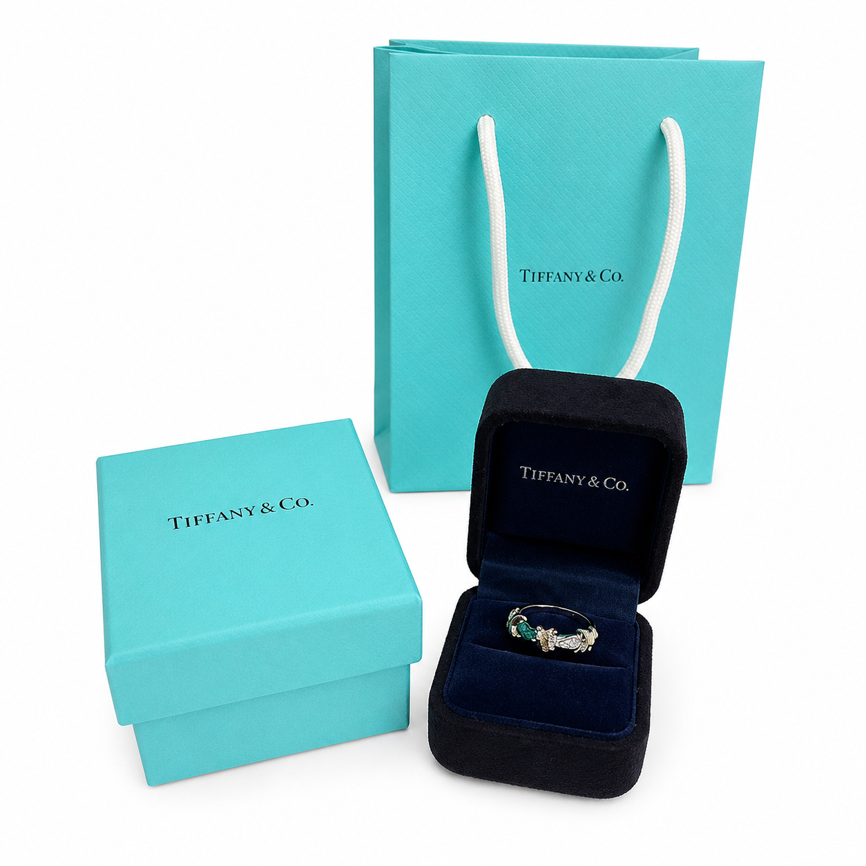 Tiffany & Co. Inspired X Diamond Ring