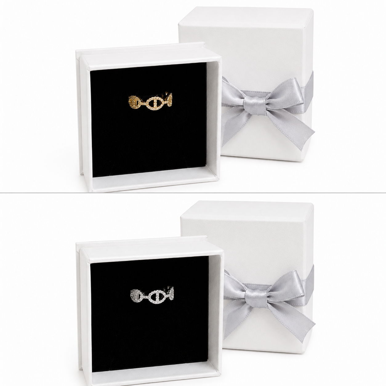 Hermes Anchor Chain Enchained Ring, Small Model (With Box & Proper Packaging)