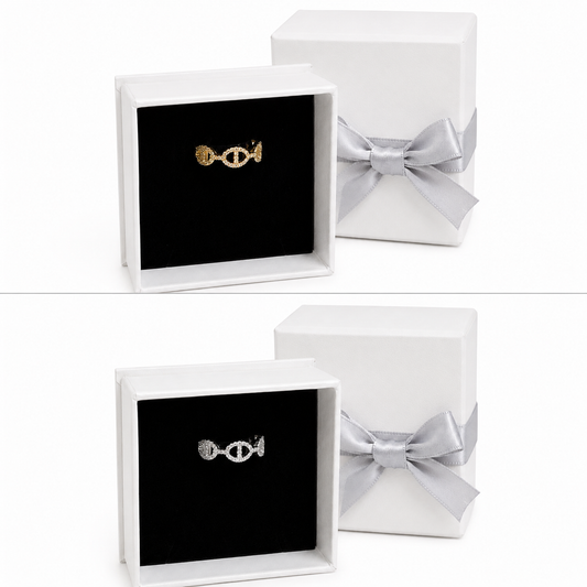 Hermes Anchor Chain Enchained Ring, Small Model (With Box & Proper Packaging)