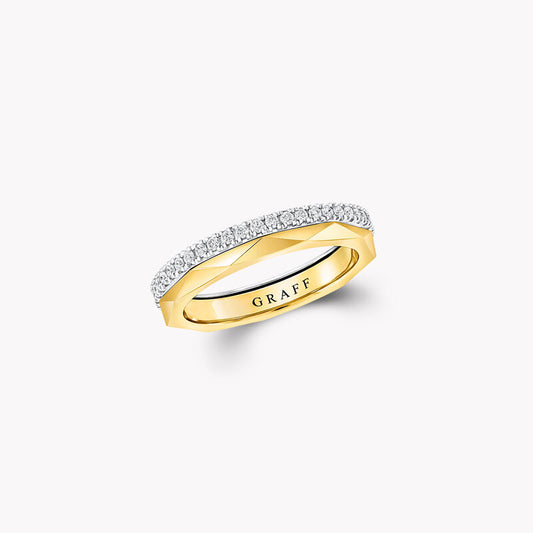 Graff Laurence Signature Diamond and Gold Band Ring (with box & proper packaging)