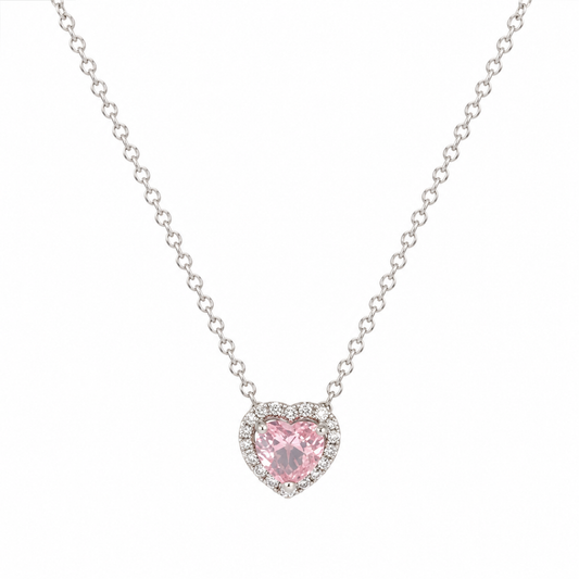 Pandora Sparkling Heart Halo Necklace.(With Box & Proper Packaging)