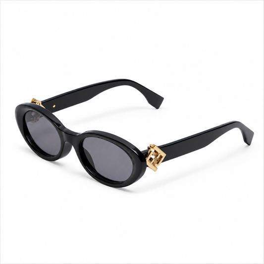 Oval Fendi Black FF DIAMONDS Sunglasses/ Glasses